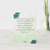 Green Flower - A Love Like No Other シーズンカード (裏面)