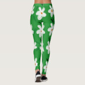 GREEN FLOWER SUMMER YOGA PANTS LEGGINGS レギンス (裏面)