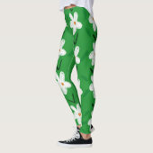GREEN FLOWER SUMMER YOGA PANTS LEGGINGS レギンス (左)
