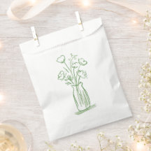 Green Flowers | シンプルな手描きのボタニカルギフト