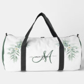 Green Foliage Personalized Gym Duffel Bag ダッフルバッグ (正面)