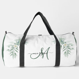 Green Foliage Personalized Gym Duffel Bag ダッフルバッグ