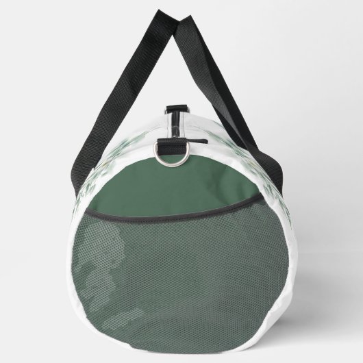 Green Foliage Personalized Gym Duffel Bag ダッフルバッグ (右)
