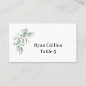 Green Foliage Place Cards プレイスカード (正面)