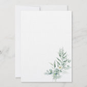 Green Foliage Wedding Invitation 招待状 (裏面)