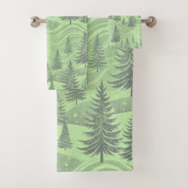 Green Forest Christmas バスタオルセット