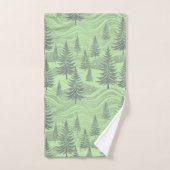 Green Forest Christmas バスタオルセット (ハンドタオル)
