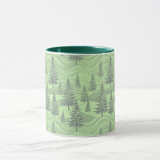 Green Forest Christmas マグカップ (中央)