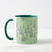 Green Forest Christmas  マグカップ (左)