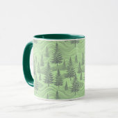 Green Forest Christmas  マグカップ (正面左)