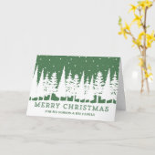 Green Forest Godson & Family Christmas カード (黄色い花)