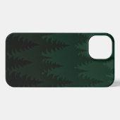 Green Forest Trees Phone Case – Nature-Inspired  iPhoneケース (裏面横)