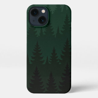 Green Forest Trees Phone Case – Nature-Inspired iPhone 13ケース