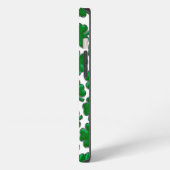 Green Four Leaf Clover Pattern Case-Mate iPhone Ca iPhoneケース (左側面)