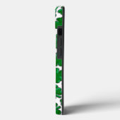 Green Four Leaf Clover Pattern Case-Mate iPhone Ca iPhoneケース (裏面 / 左)