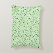 Green Four Leaf Clovers St Patricks Day アクセントクッション (裏面(縦))