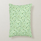 Green Four Leaf Clovers St Patricks Day アクセントクッション (正面(垂直))