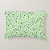 Green Four Leaf Clovers St Patricks Day アクセントクッション (裏面)
