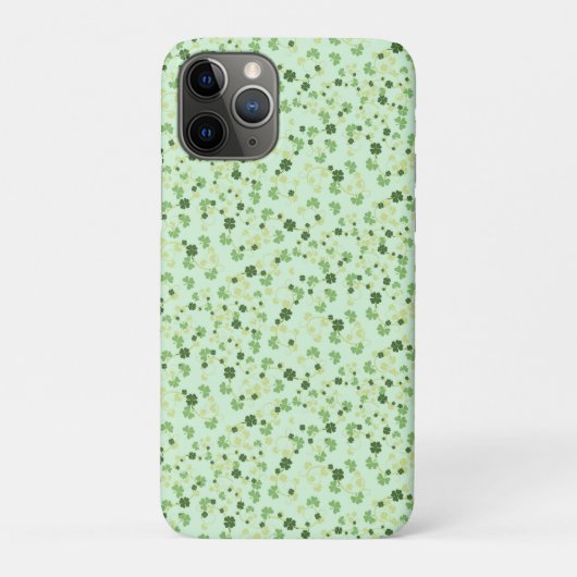 Green Four Leaf Clovers St Patricks Day Case-Mate iPhoneケース (裏)