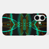 Green Fractal-adjusts for all cases Case-Mate iPhoneケース (裏面 (横))