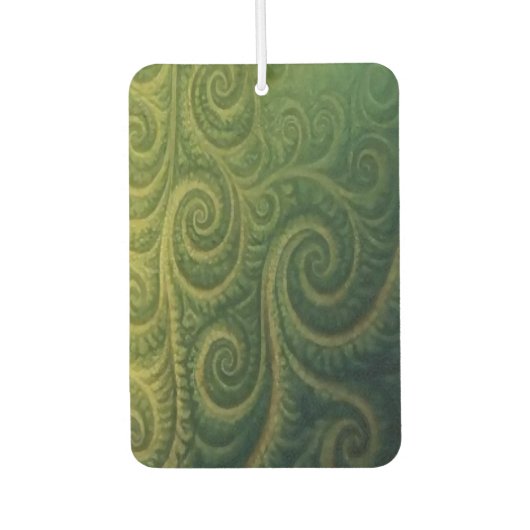 Green Fractal Air Freshener カーエアーフレッシュナー (正面)