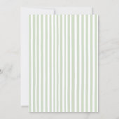 Green Fresh Off The Market Bridal Shower 招待状 (裏面)