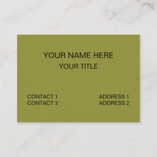 Green Frog Animal Funny 名刺 (裏面)