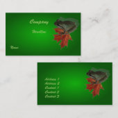 Green Frog Business Profileカード 名刺 (正面/裏面)