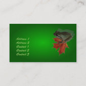 Green Frog Business Profileカード 名刺 (裏面)