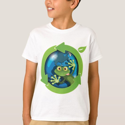 Green Frog Earth Tシャツ (正面)