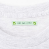 Green Frog School Clothing Kids' Labels ラベル (貼付)