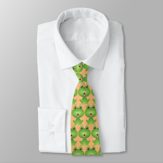Green Frogs Cute Neck Tie ネクタイ (タイ)
