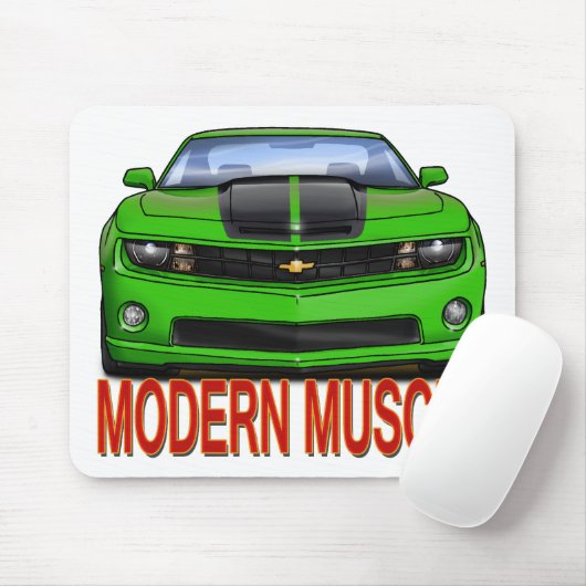GREEN_FRONT_CAMARO.png マウスパッド (マウス)