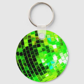 Green Funky Disco Ball キーホルダー
