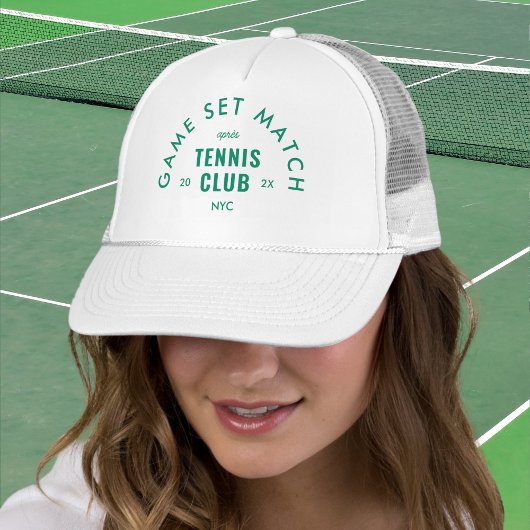 Green Game Set Match Après Tennis Club White キャップ