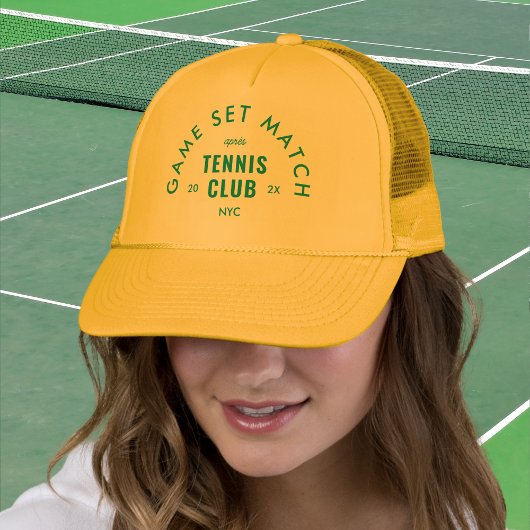 Green Game Set Match Après Tennis Club Yellow キャップ