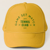 Green Game Set Match Après Tennis Club Yellow キャップ (正面)