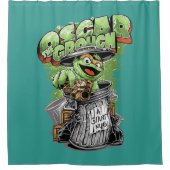 Green Garbage Monster  シャワーカーテン (正面)