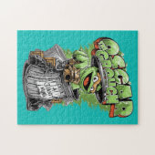 Green Garbage Monster  ジグソーパズル (横)