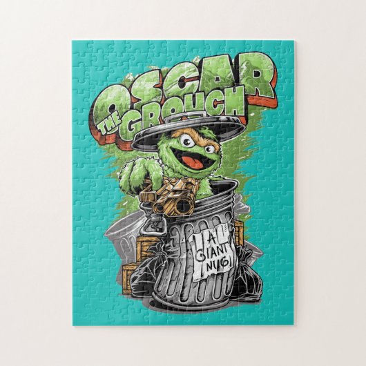 Green Garbage Monster  ジグソーパズル (縦)