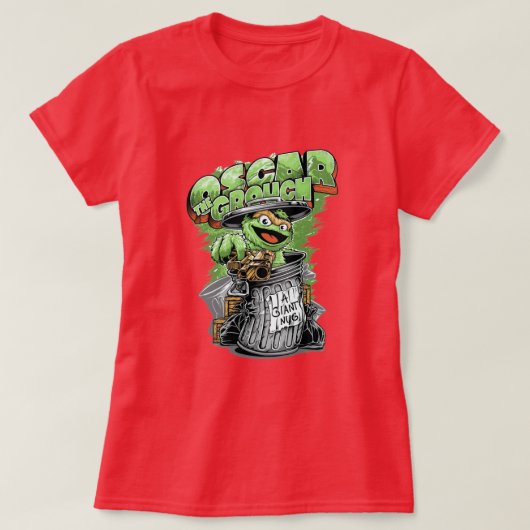 Green Garbage Monster Tシャツ (デザイン正面)