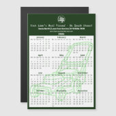 Green Garden Maintenance Magnetic 2026 Calendar (正面/裏面)