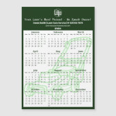 Green Garden Maintenance Magnetic 2026 Calendar (正面)