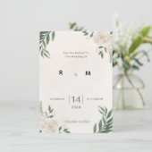 Green Garden wedding invitation 招待状 (スタンド正面)