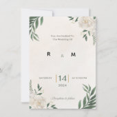 Green Garden wedding invitation 招待状 (正面)