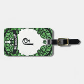 Green Gated Rose Princess ラゲッジタグ (正面横)