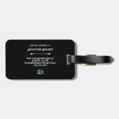 Green Gated Rose Princess ラゲッジタグ (裏面横)