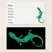 Green Gecko名刺 (正面&裏面)