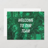 Green Gemstone従業員へようこそ ポストカード (正面/裏面)