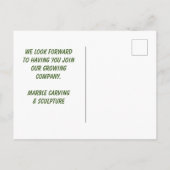 Green Gemstone従業員へようこそ ポストカード (裏面)